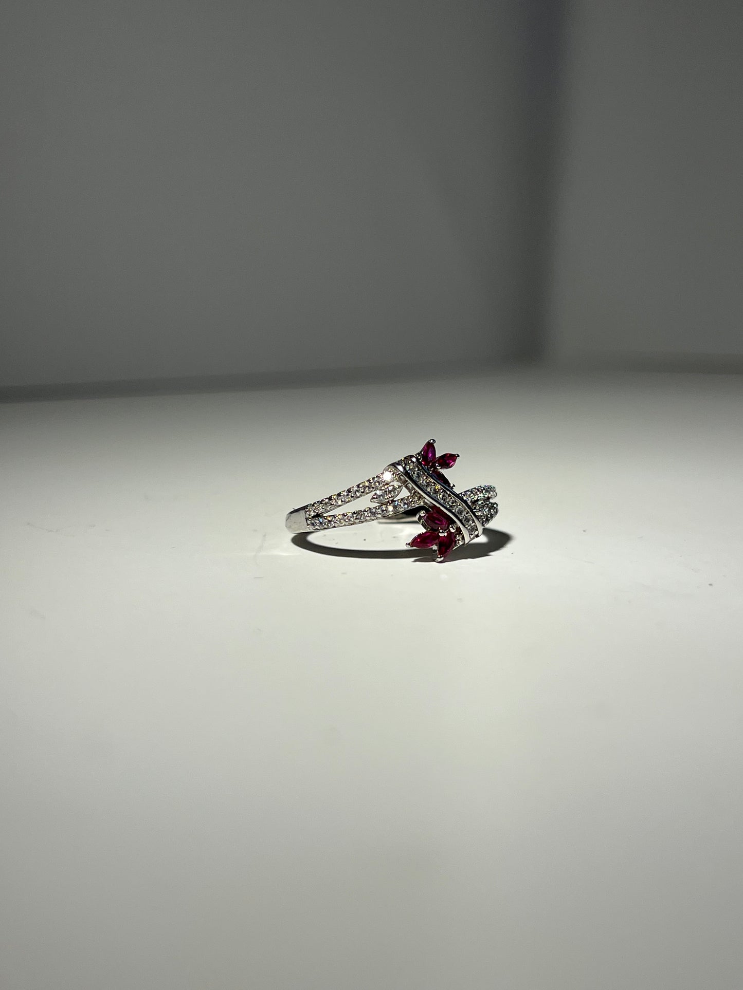 Silver Played Ring